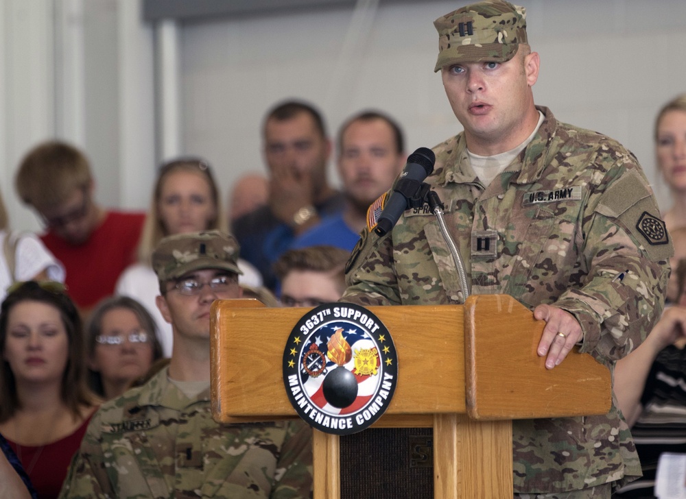 3637th Support Maintenance Company Deploys