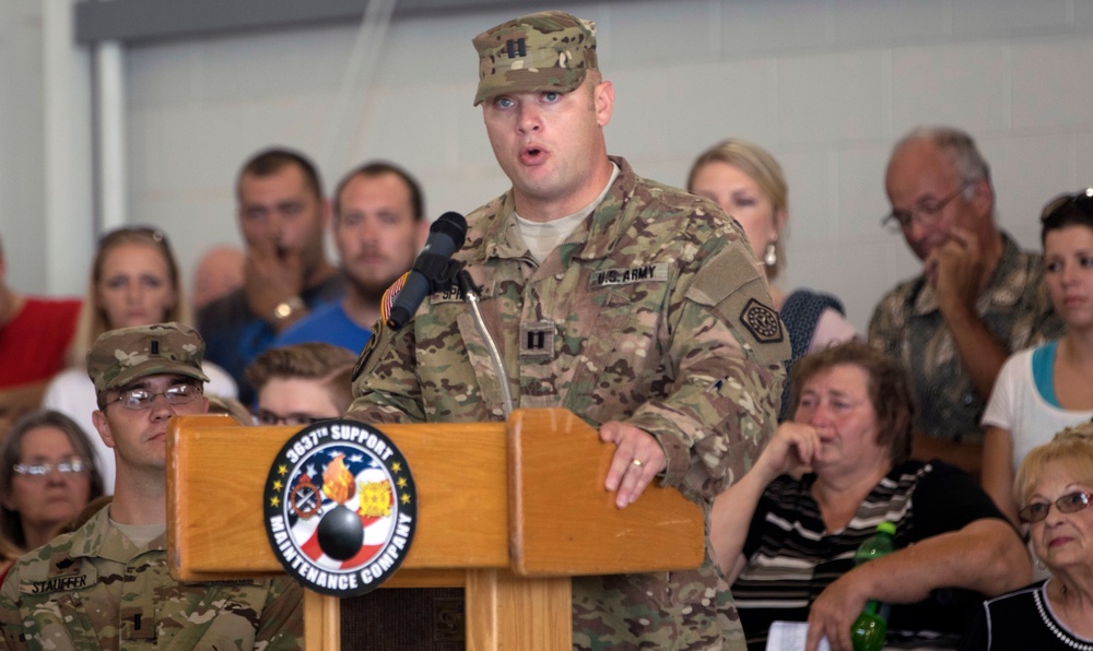 3637th Support Maintenance Company Deploys