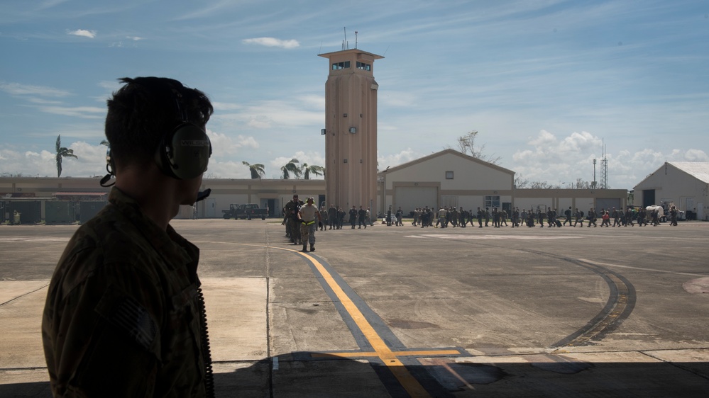 Air Commandos move Joint Task Force members across the Caribbean