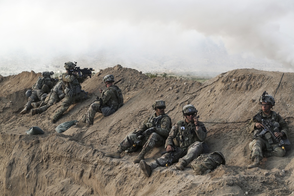 Soldiers on a Ridge Outside of Razish