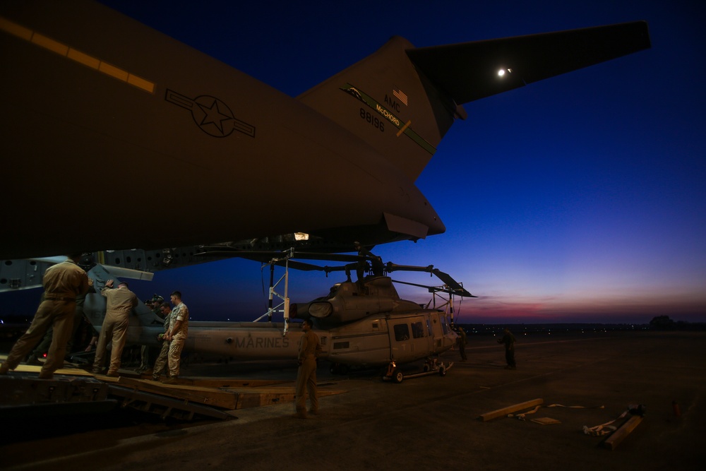 Heavy Lifting: U.S. Marine Light Attack Helicopter Squadron 367 complete MRF-D Deployment