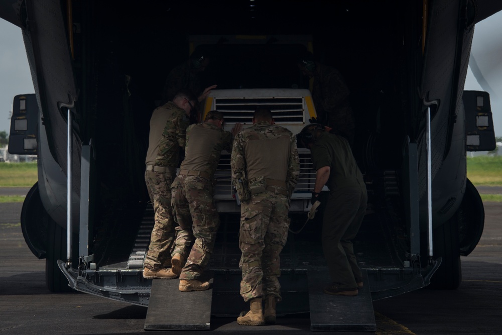 Air Commandos deliver cargo, Marines to Guadeloupe