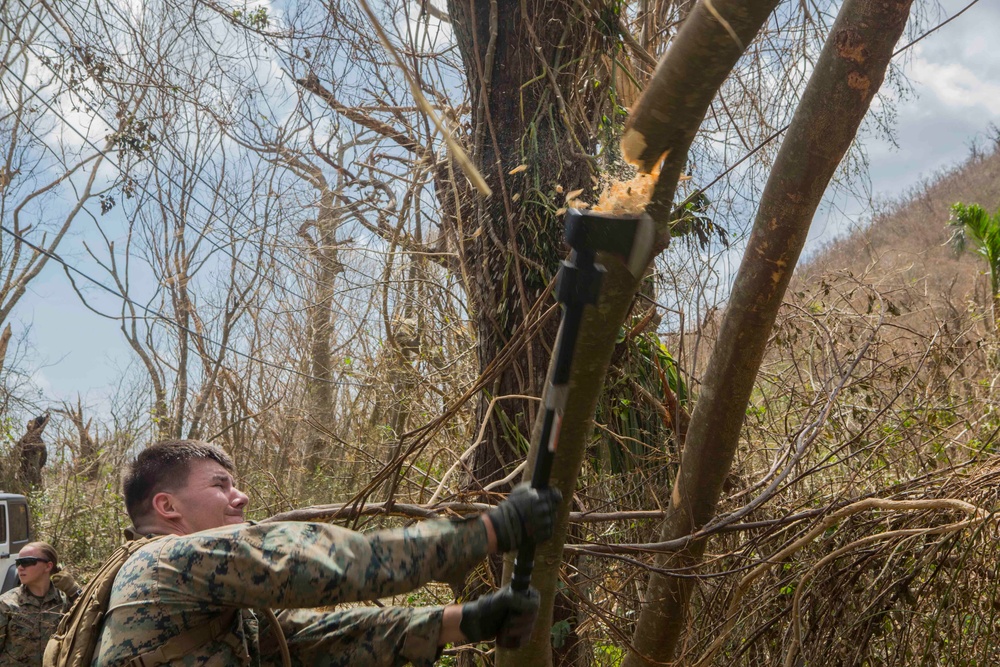 U.S. Marines, Sailors conduct relief operations on St. Croix