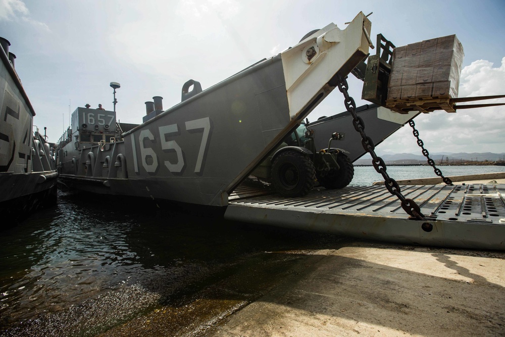 U.S. Marines, Sailors land in Puerto Rico, assist in relief efforts