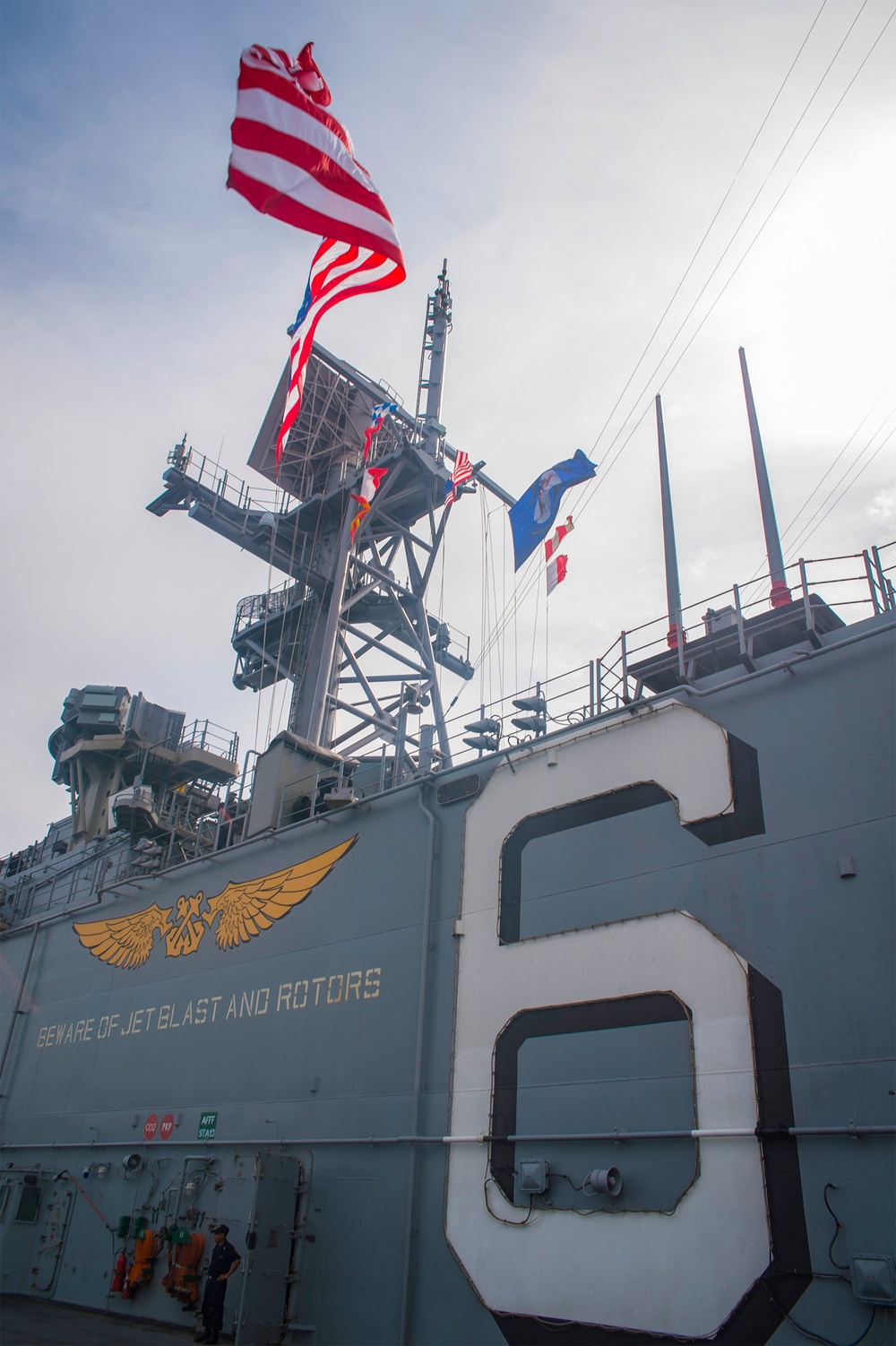 USS Bonhomme Richard (LHD 6) arrives to Sasebo, Japan