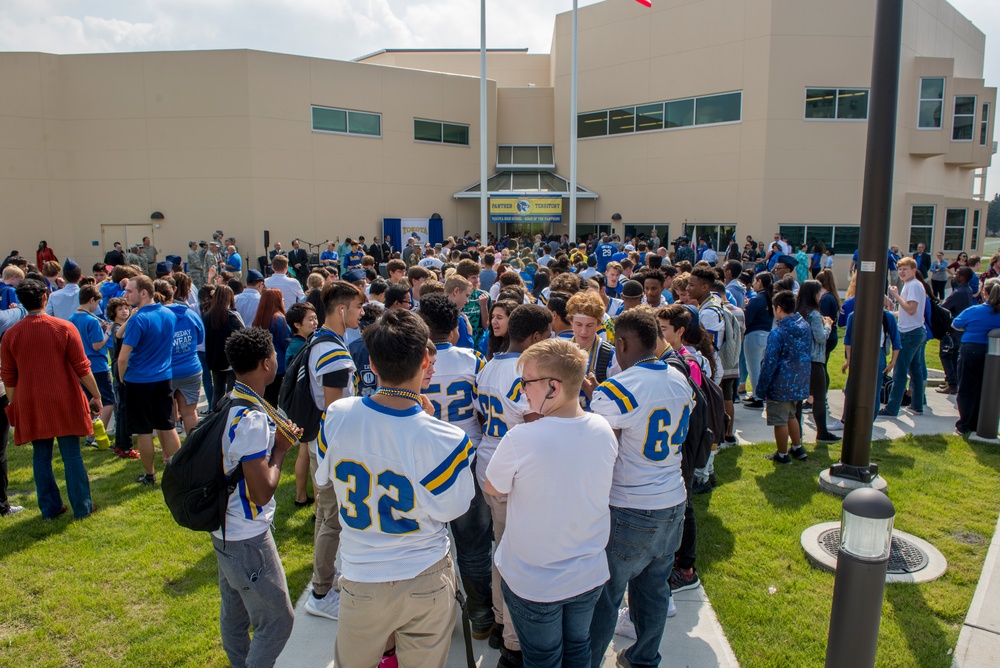 Yokota High School ribbon cutting ceremony