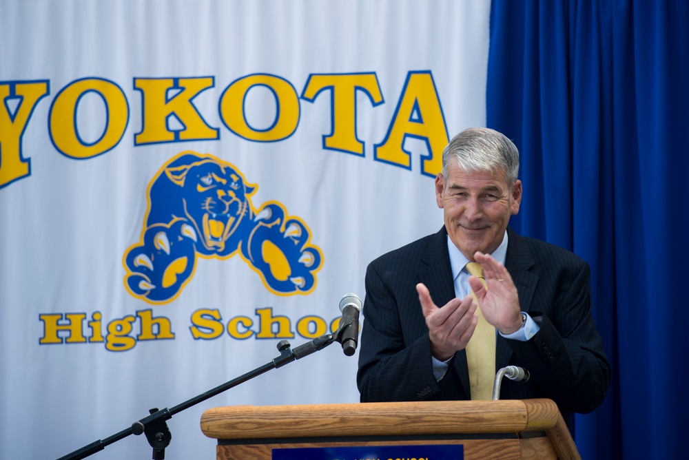 Yokota High School ribbon cutting ceremony