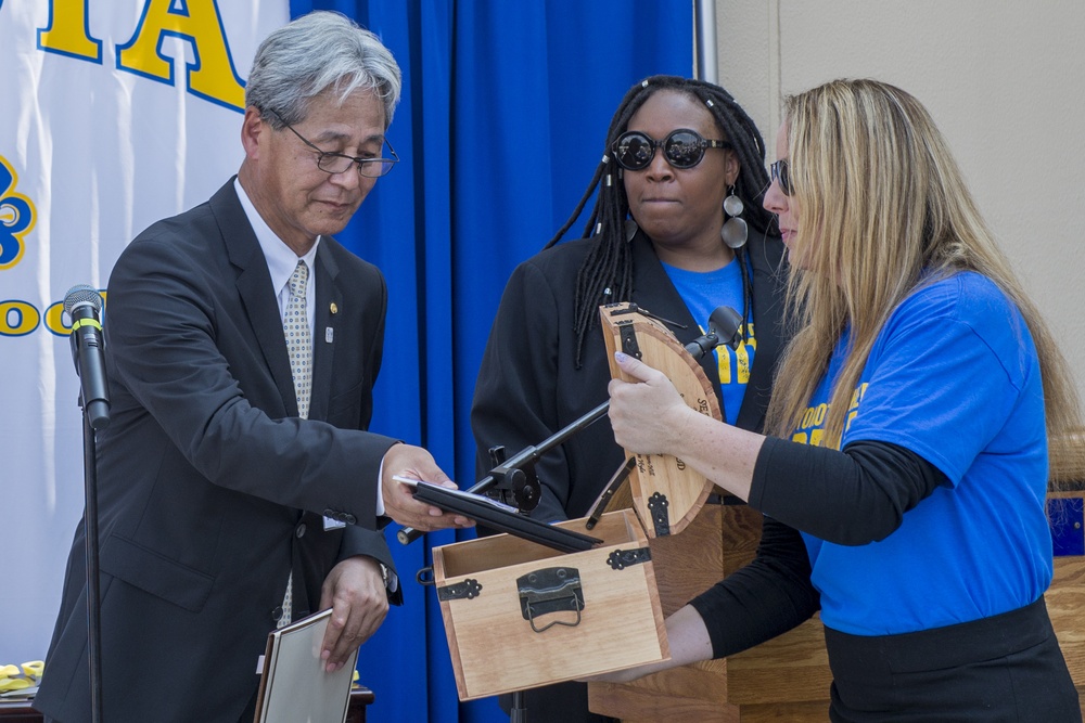 Yokota High School ribbon cutting ceremony