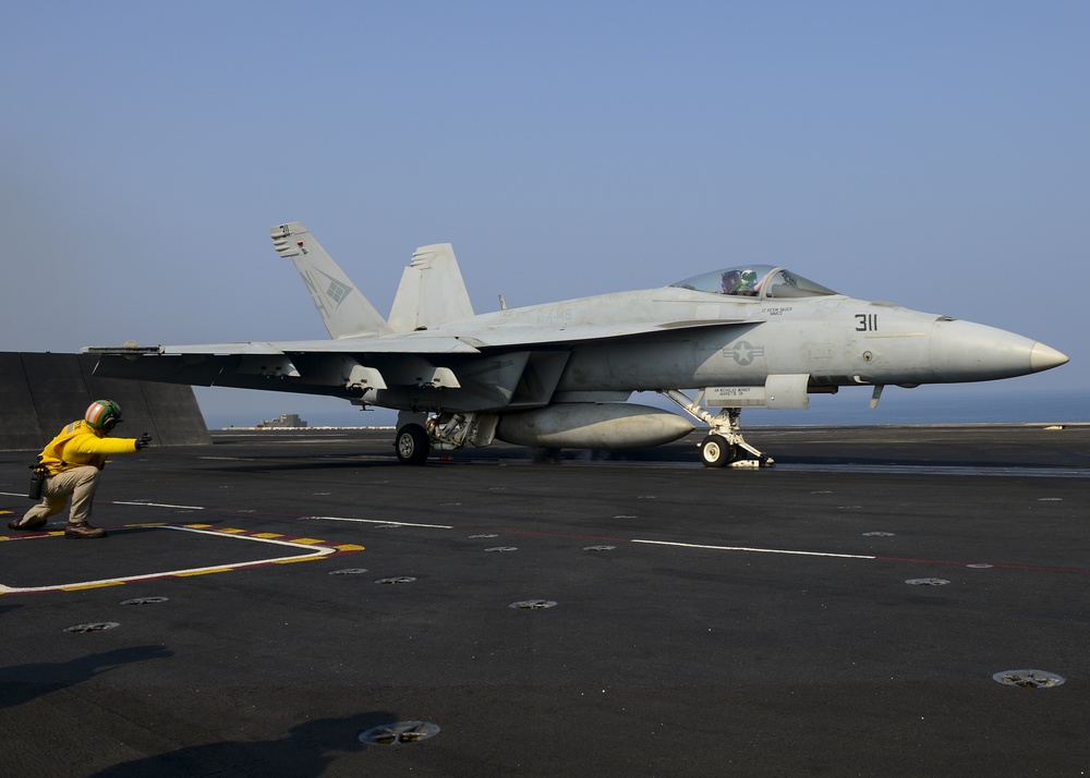 Nimitz Launches 100,000th Aircraft From Catapult 2