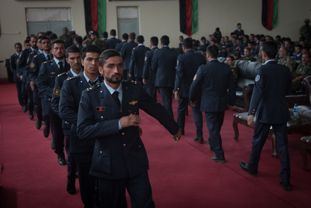 Afghan cadets graduate from the 2017 Afghan Air Force Academy class
