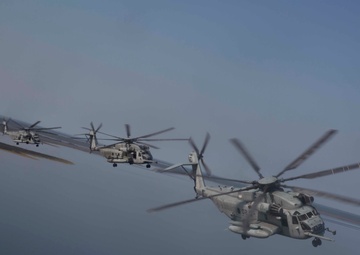 Riding the stallion: HMHT-302 conducts formation flight