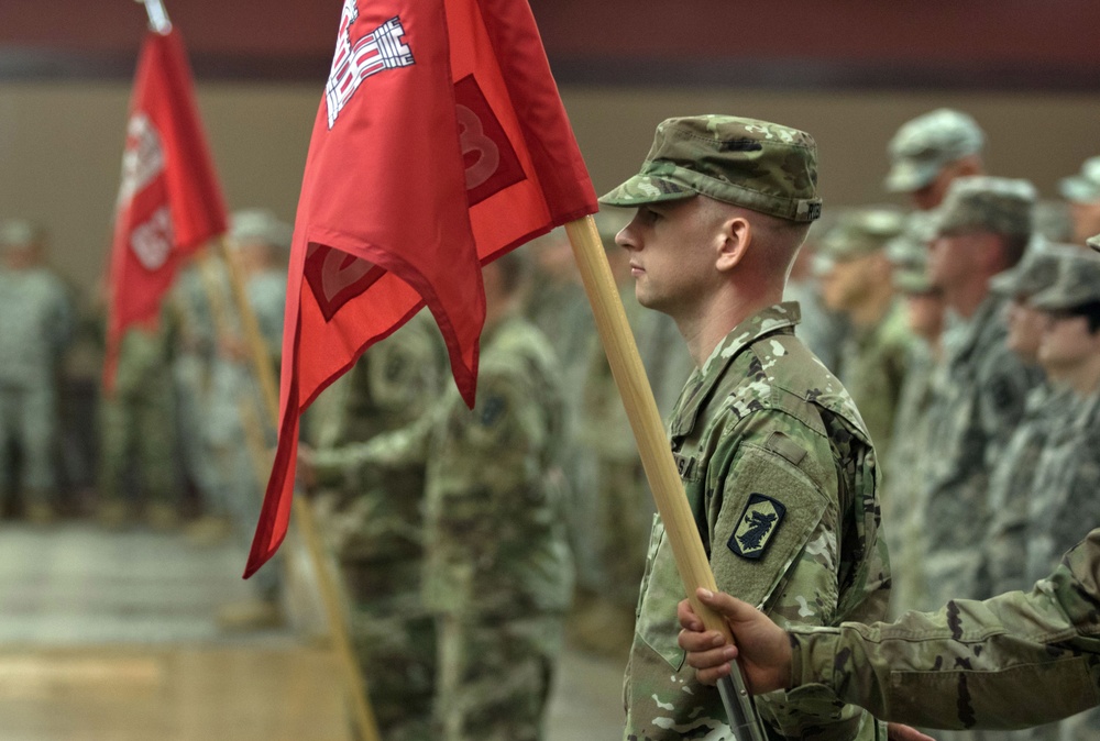 ILLINOIS ARMY NATIONAL GUARD’S 123RD ASSUMES ENGINEER MISSION