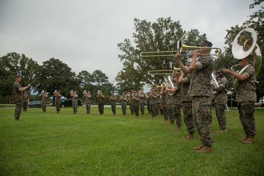 2nd Marine Division Morning Colors Ceremony