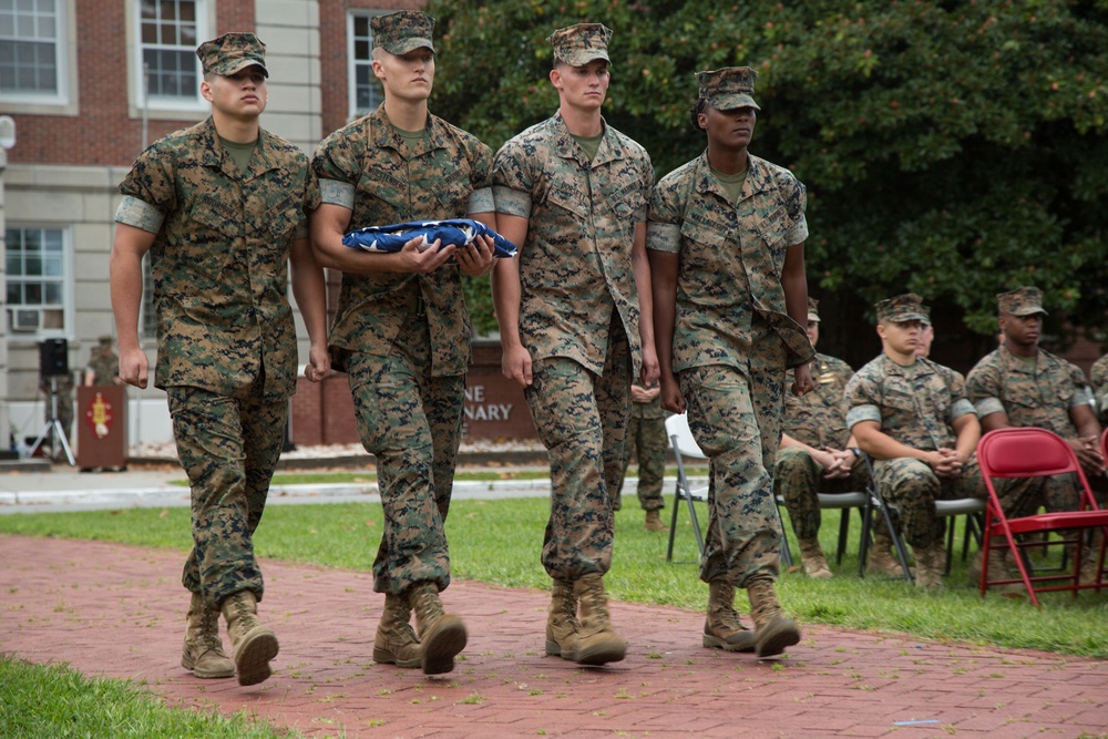 2nd Marine Division Morning Colors Ceremony