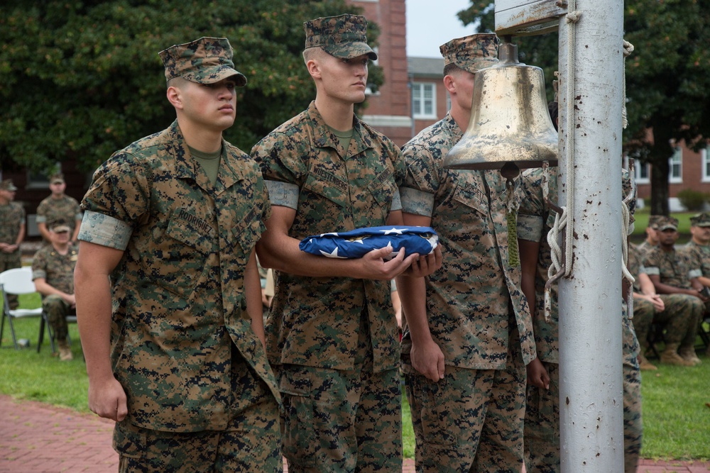 2nd Marine Division Morning Colors Ceremony