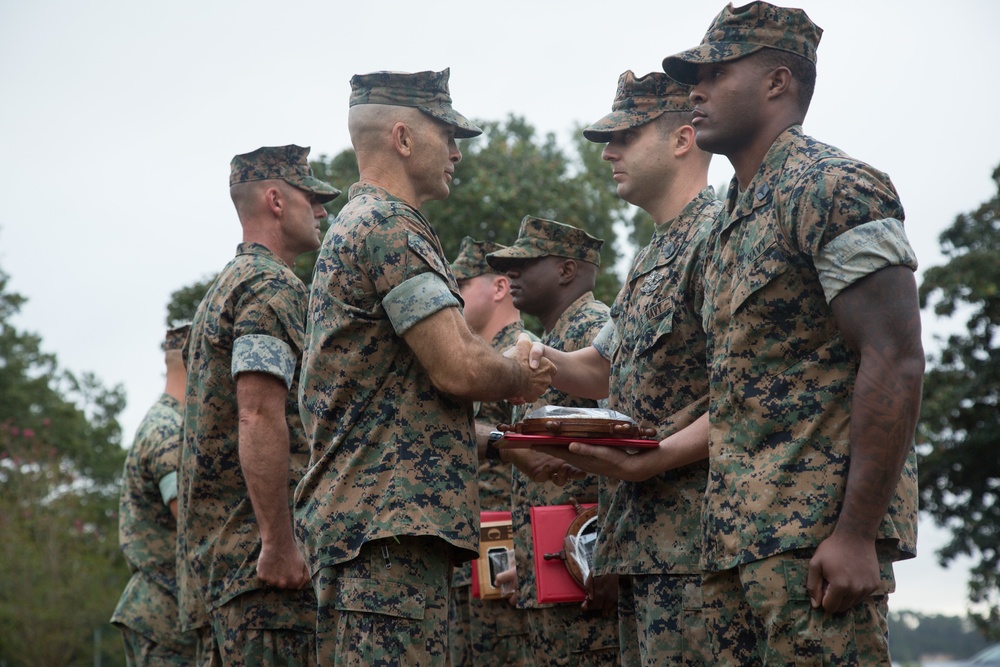 2nd Marine Division Morning Colors Ceremony