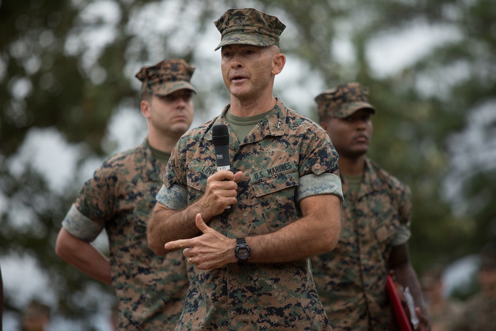 2nd Marine Division Morning Colors Ceremony