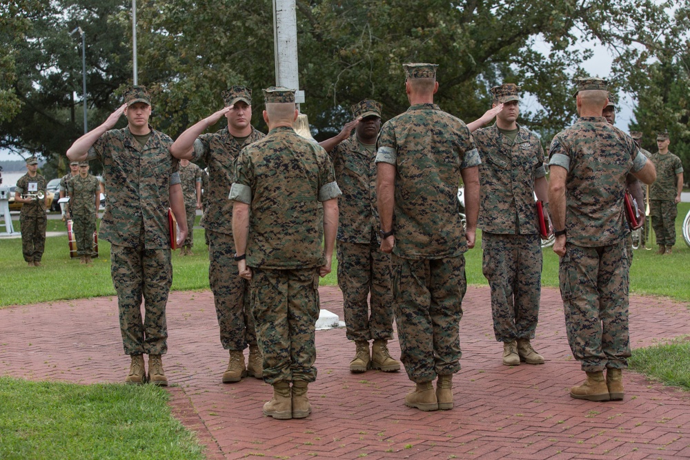 2nd Marine Division Morning Colors Ceremony