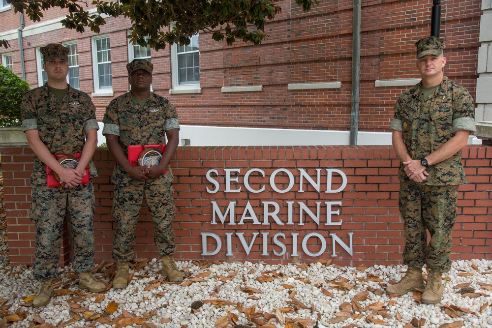 2nd Marine Division Morning Colors Ceremony