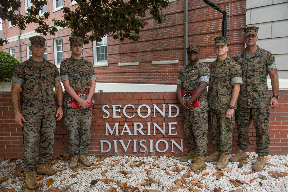 2nd Marine Division Morning Colors Ceremony