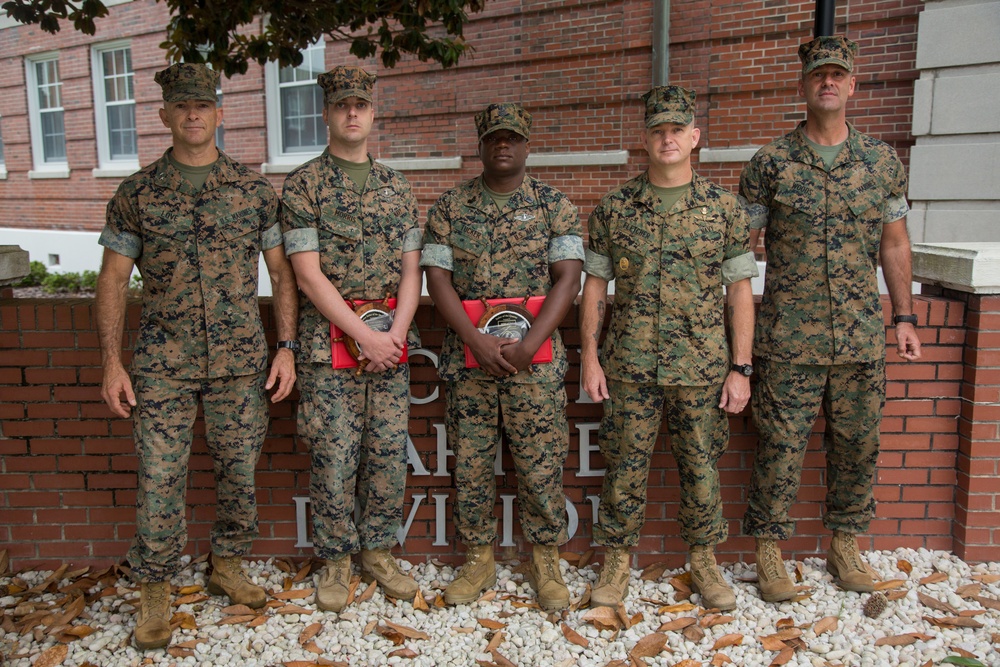 2nd Marine Division Morning Colors Ceremony