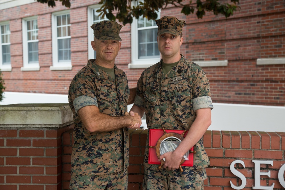 2nd Marine Division Morning Colors Ceremony