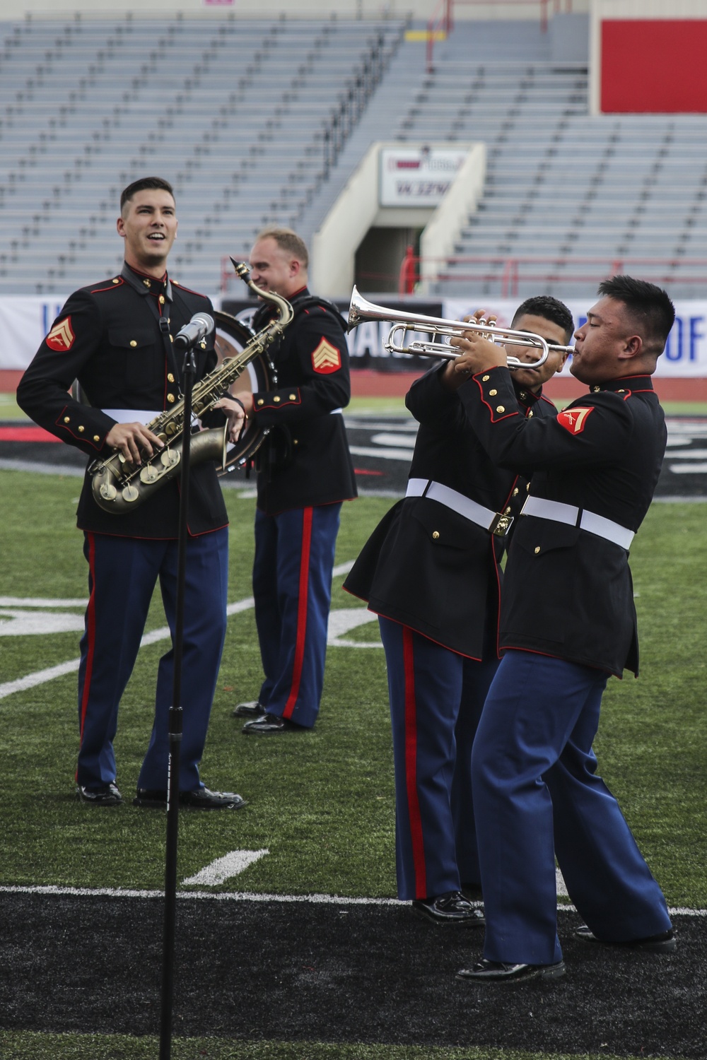 When the Marine Corps New Orleans Brass Band Goes Marching In