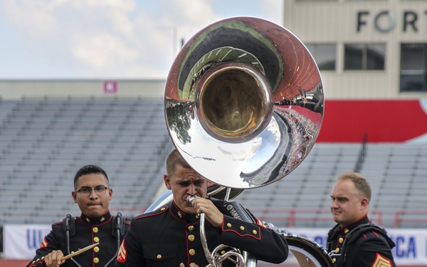 When the Marine Corps New Orleans Brass Band Goes Marching In