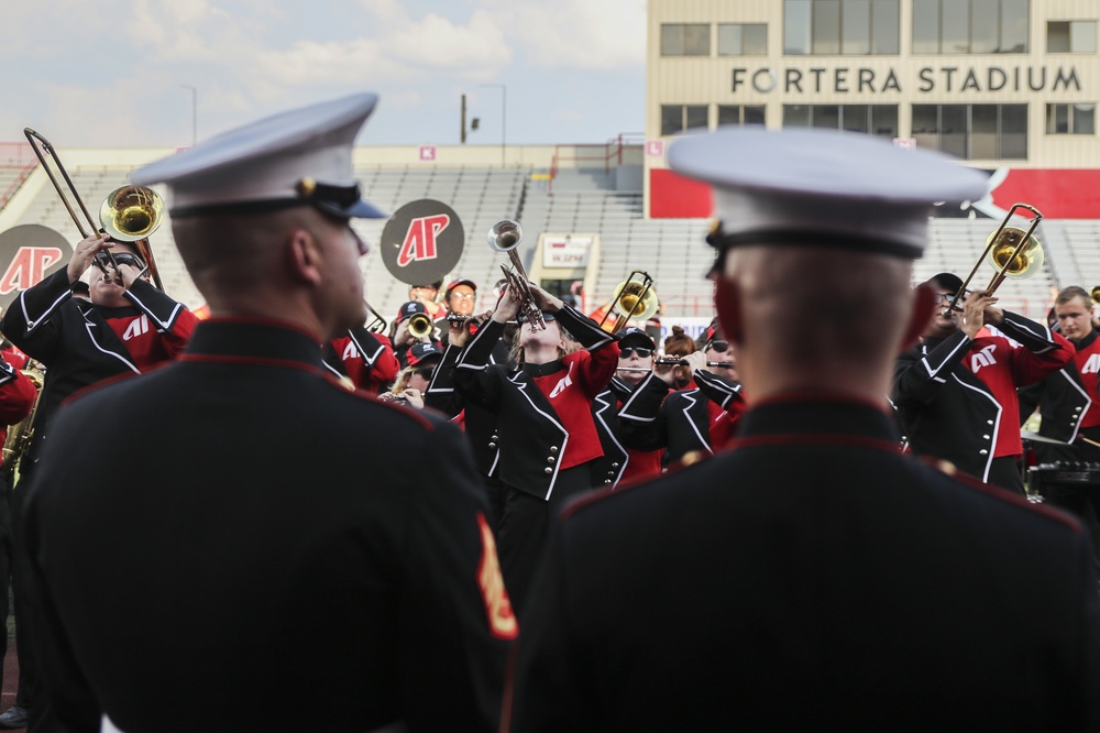 When the Marine Corps New Orleans Brass Band Goes Marching In