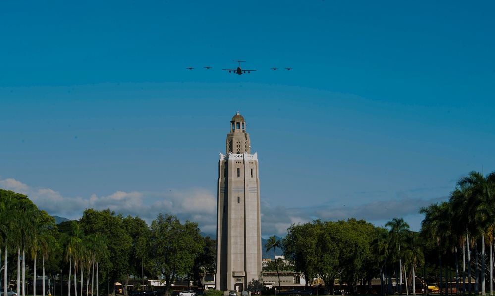 The Five-Ship Fly-Over