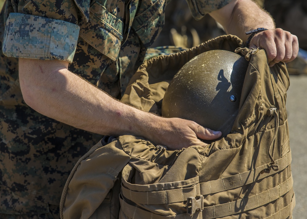 School of Infantry Marines Return Gear