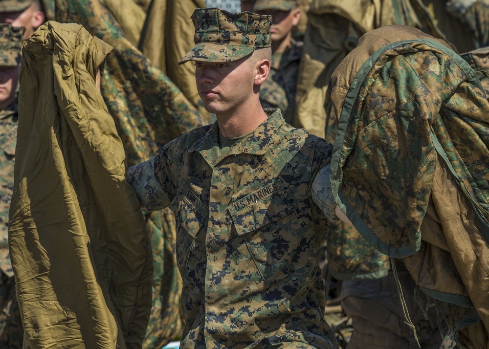 School of Infantry Marines Return Gear