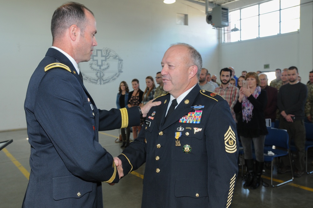 Oregon National Guard bids farewell to Command Sgt. Maj. Brunk Conley