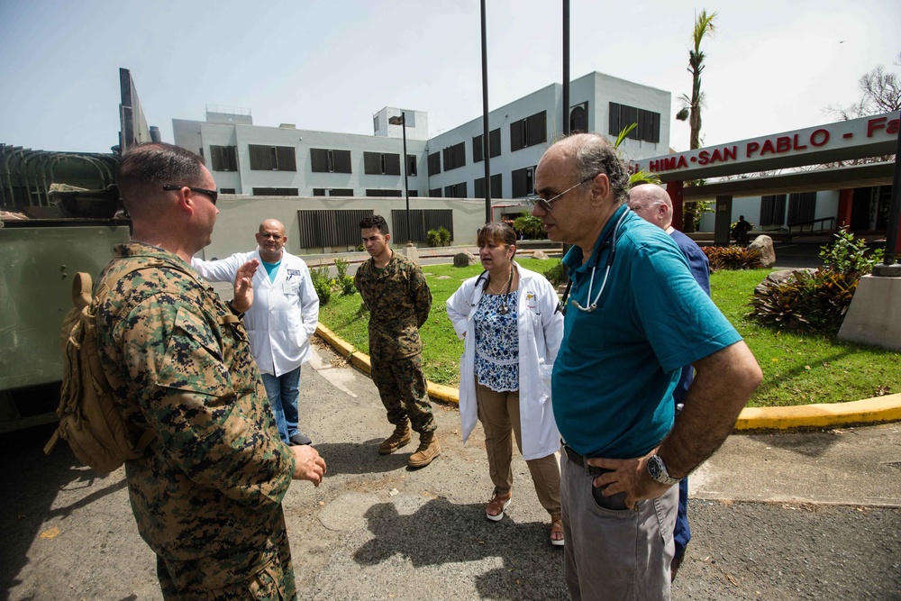 Marines, Sailors assess needs of Hima San Pablo Hospital