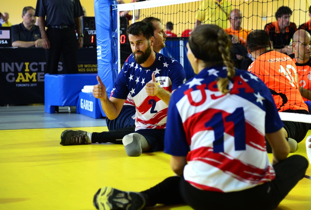 Sitting volleyball competition at 2017 Invictus Games