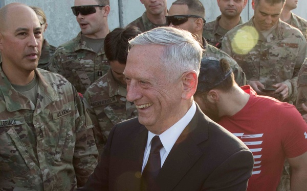 Secretary of Defense James Mattis Afghanistan Visit