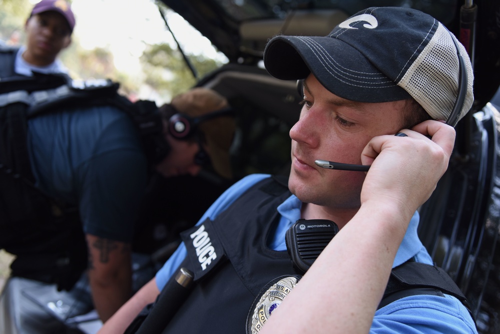 Active shooter exercise tests base response