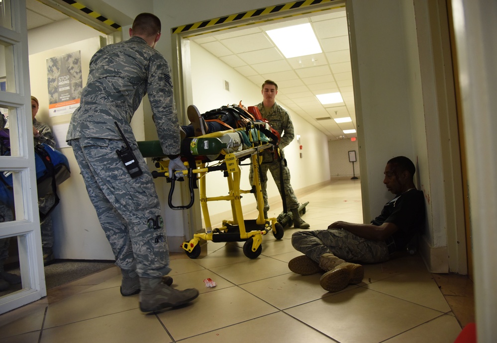 Active shooter exercise tests base response