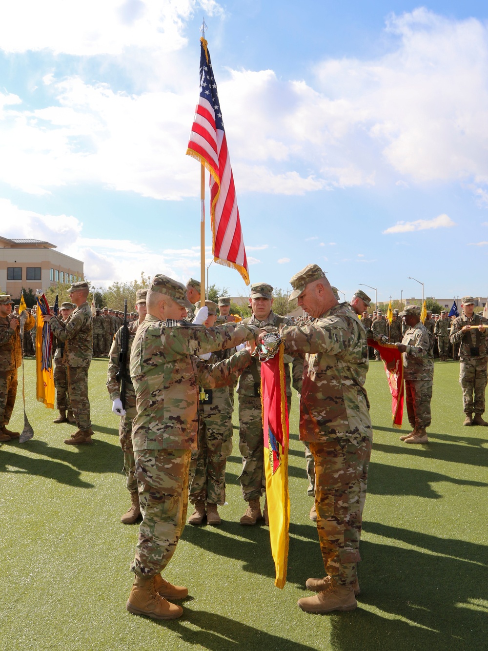 Iron Brigade casing colors ceremony