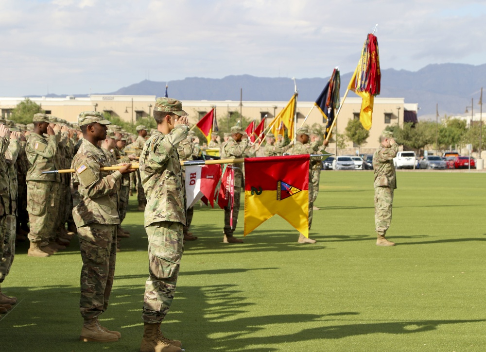 Iron Brigade casing colors ceremony