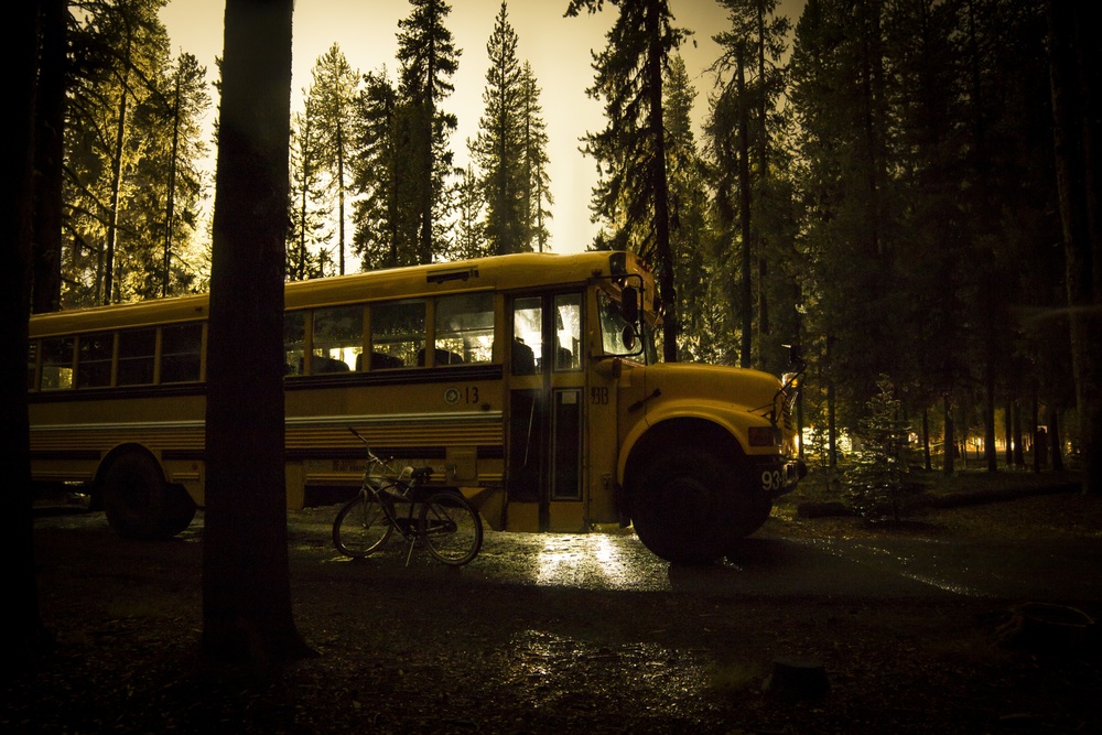 Crew Bus At Night