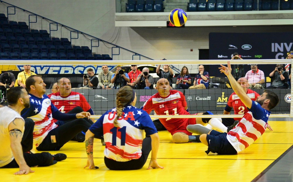 Sitting volleyball playoffs at 2017 Invictus Games