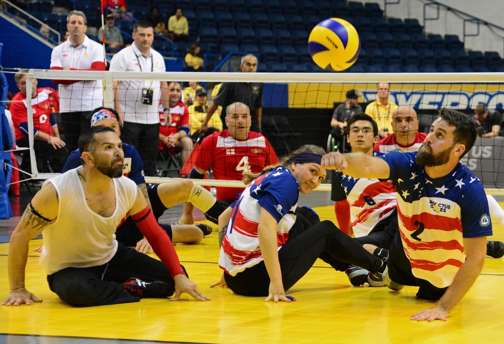Sitting volleyball playoffs at 2017 Invictus Games
