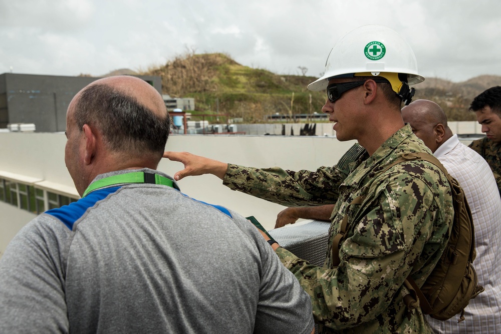 U.S. Marines, Sailors assess hospitals, provide support in Puerto Rico