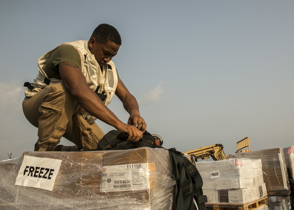 Resupply at sea aboard USS Pearl Harbor (LSD 52)
