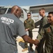 Washington Redskins Cheerleaders and Players visit with SPMAGTF-CR-AF Marines as Part of USO Tour