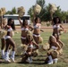 Washington Redskins Cheerleaders and Players visit with SPMAGTF-CR-AF Marines as Part of USO Tour