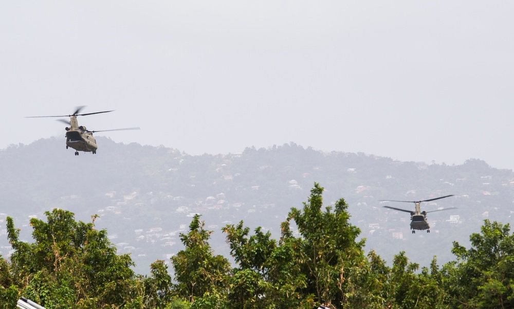 JTF - Leeward Islands operates from Martinique to support relief efforts on Dominica