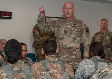 Addressing the Troops