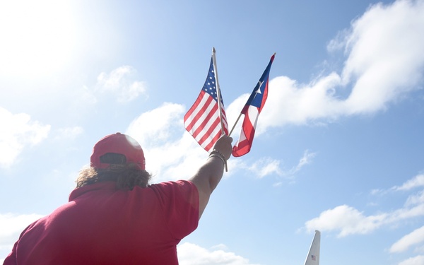 Waiving good bye to MPD officers